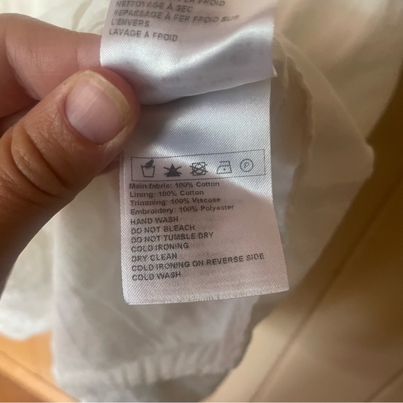 Ba&sh Desert Dress Ecru Natural Racing Stripe Delicate Ruffle - Picture 8 of 9